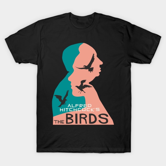 Alfred Hitchcock The Birds T-Shirt by n23tees